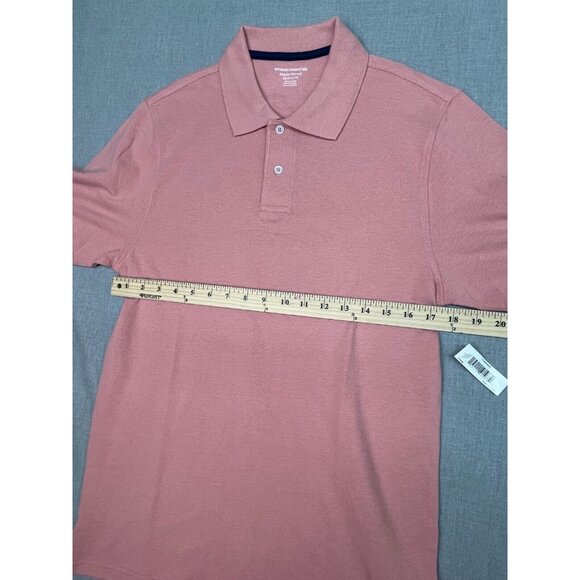 (3) Amzn Essentials XS Tops 2 Polo Shirts Orange & Gray And 1 Black Polyester - Picture 14 of 16